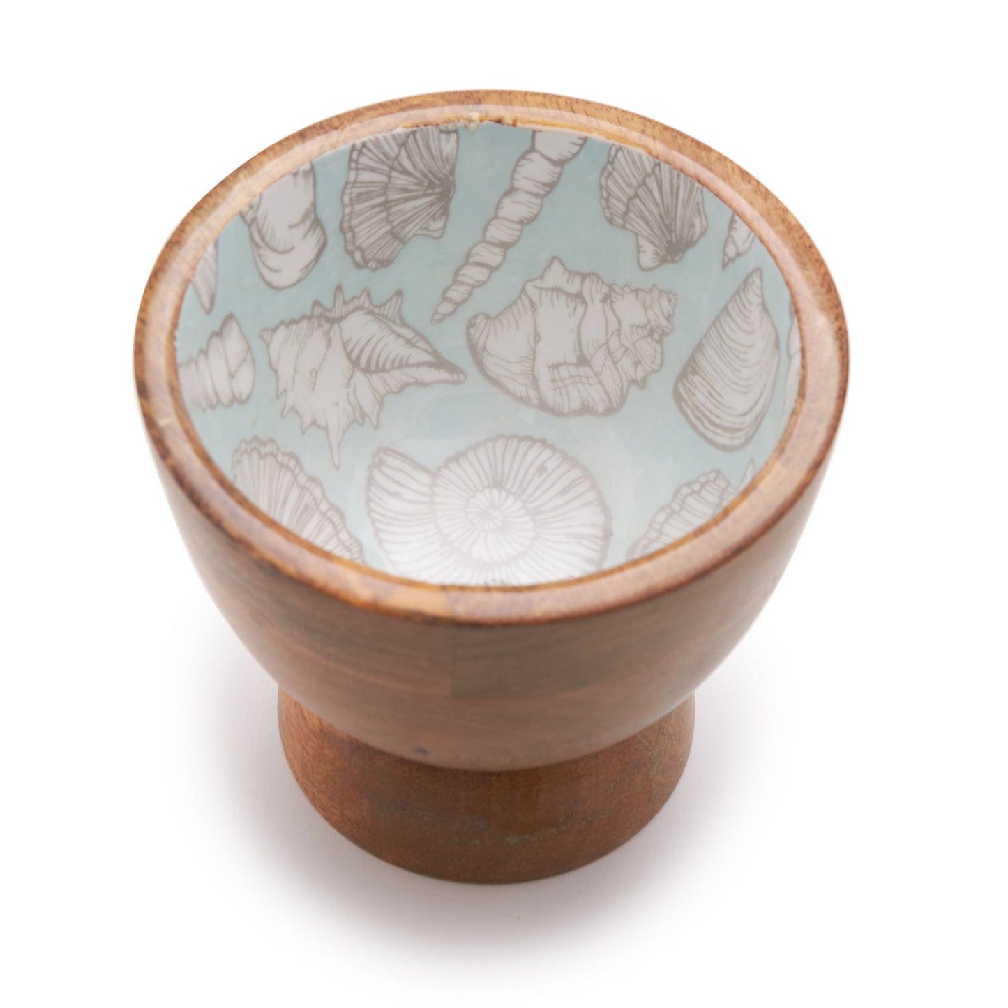 Indra Shells Pedestal Platter 6.5X5.5 Inches