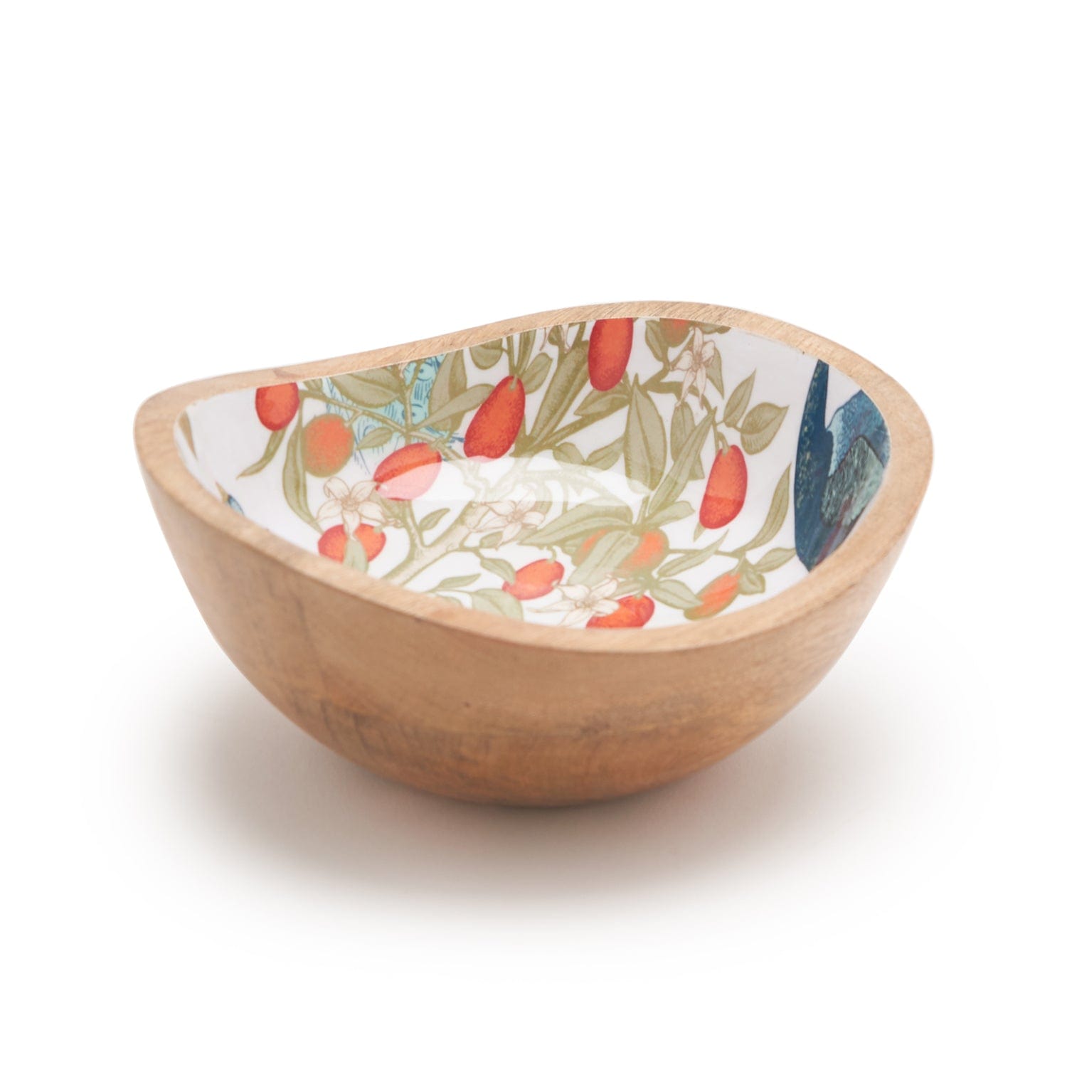 INDRA BLUE PEACOCK BOWL 7X3 INCHES