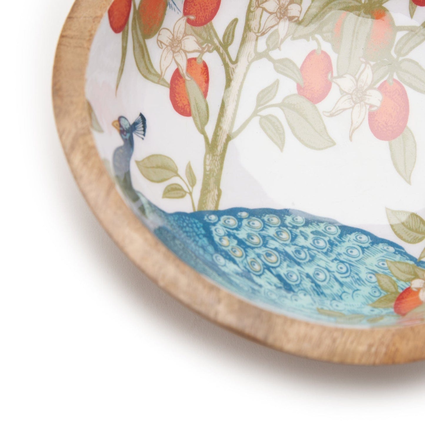 Indra Blue Peacock Bowl 7X3 Inches
