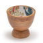 Indra Blue Peacock Pedestal Platter 6.5X5.5 Inches