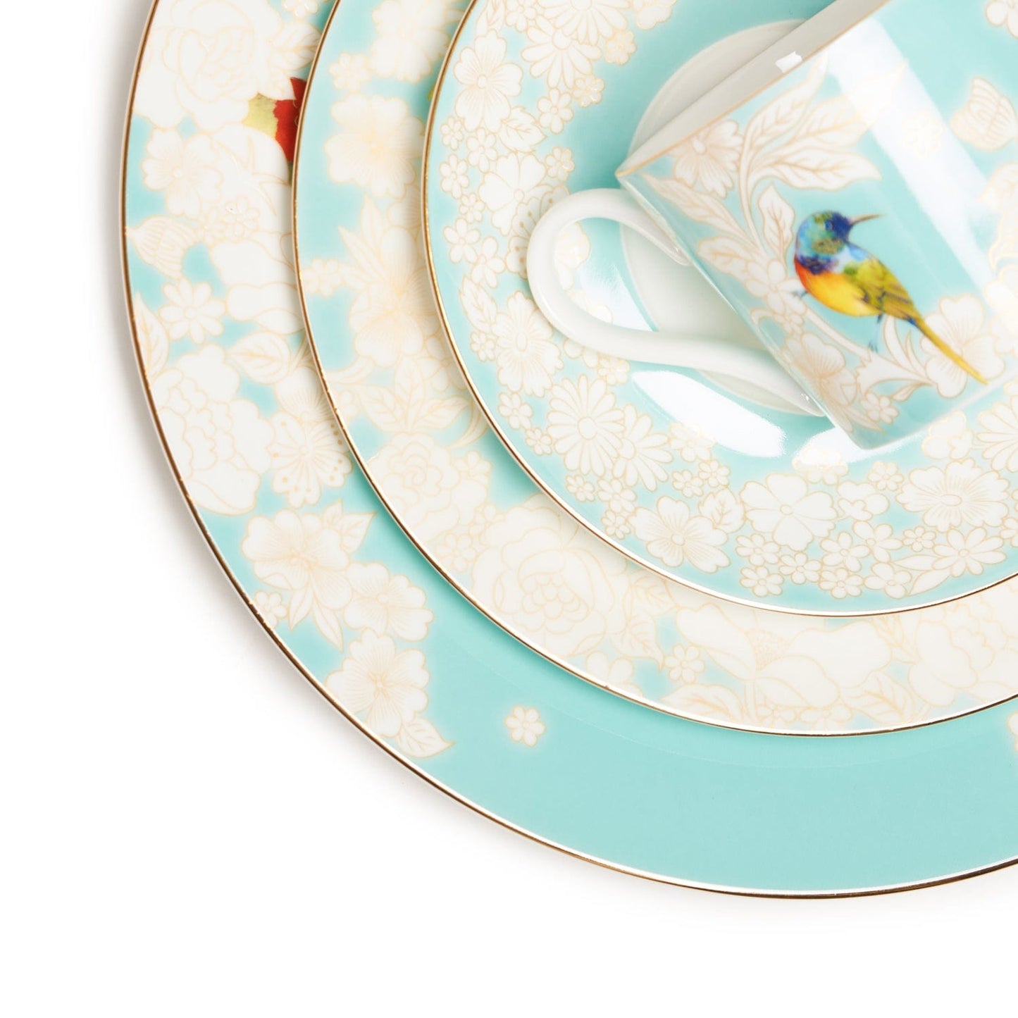 STECHCOL MAUREEN TORQUOISE 85PC DINNER SET