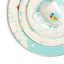 Stechcol Maureen Torquoise 85Pc Dinner Set