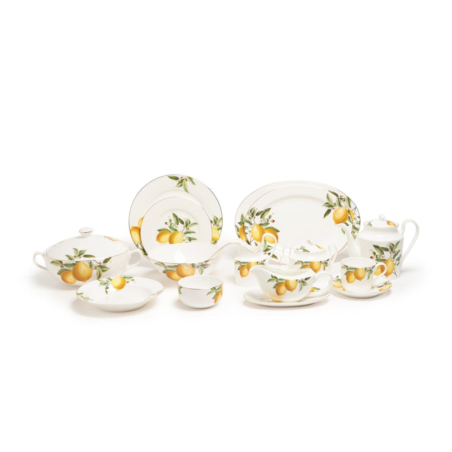 Stechcol Lemon 85Pc Dinner Set