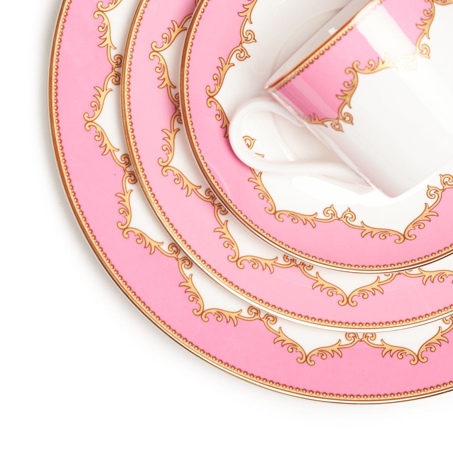 STECHCOL CLAUDINE MULBERRY 85PC DINNER SET