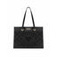 Love Moschino Perforated Heart Shopper Bag Black