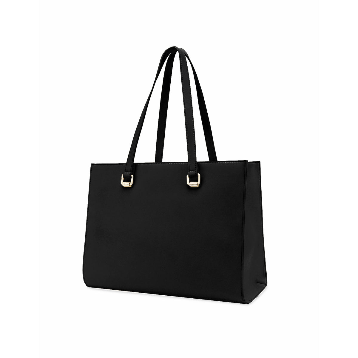 Love Moschino Perforated Heart Shopper Bag Black