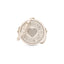 Love Moschino Perforated Heart Round Crossbody Bag White