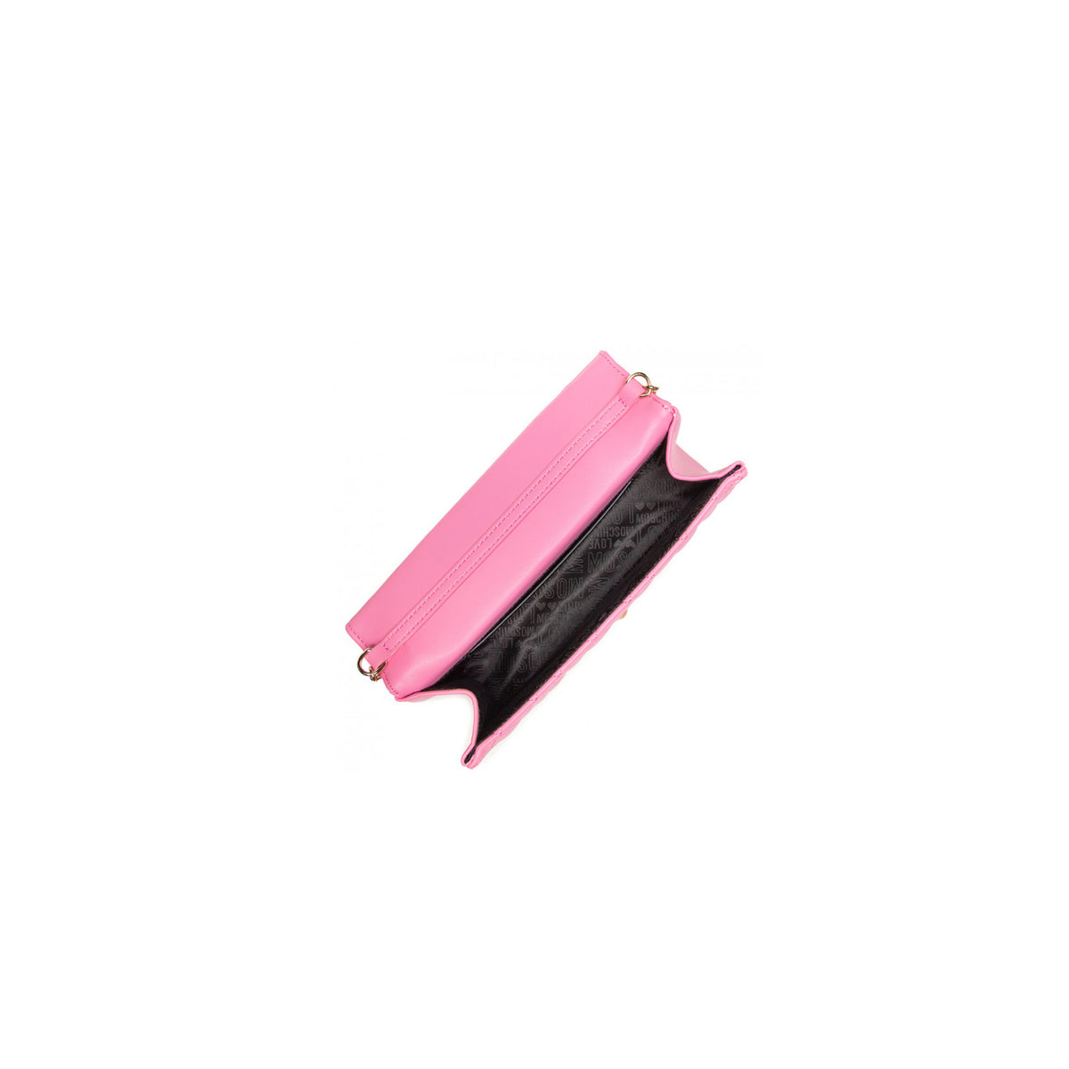 Love Moschino Quilted Clutch Bag Pink