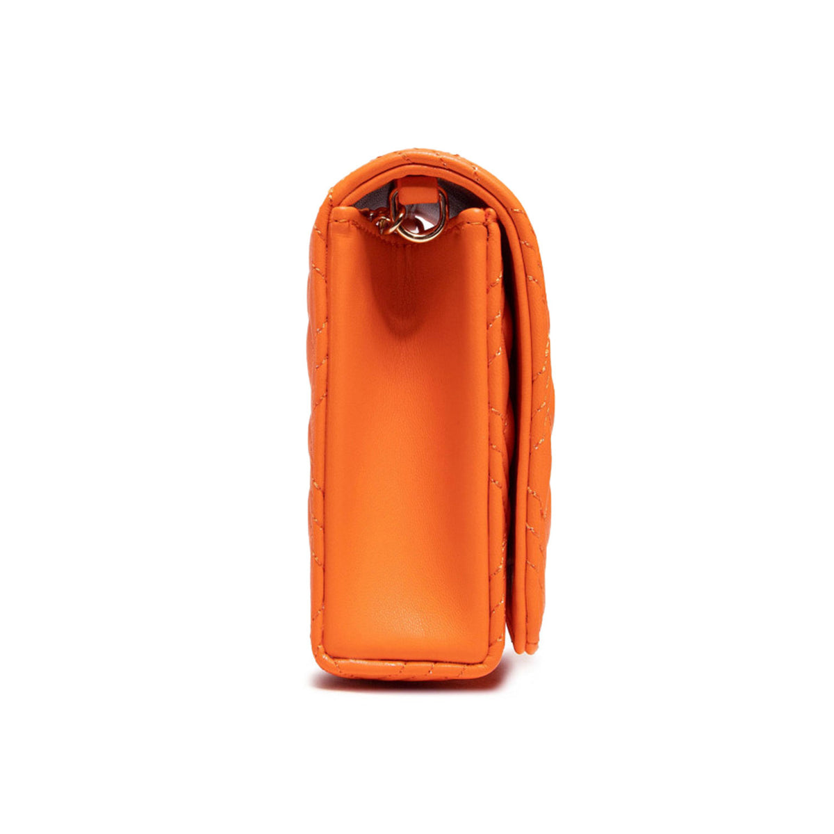 Love Moschino Quilted Clutch Bag Orange