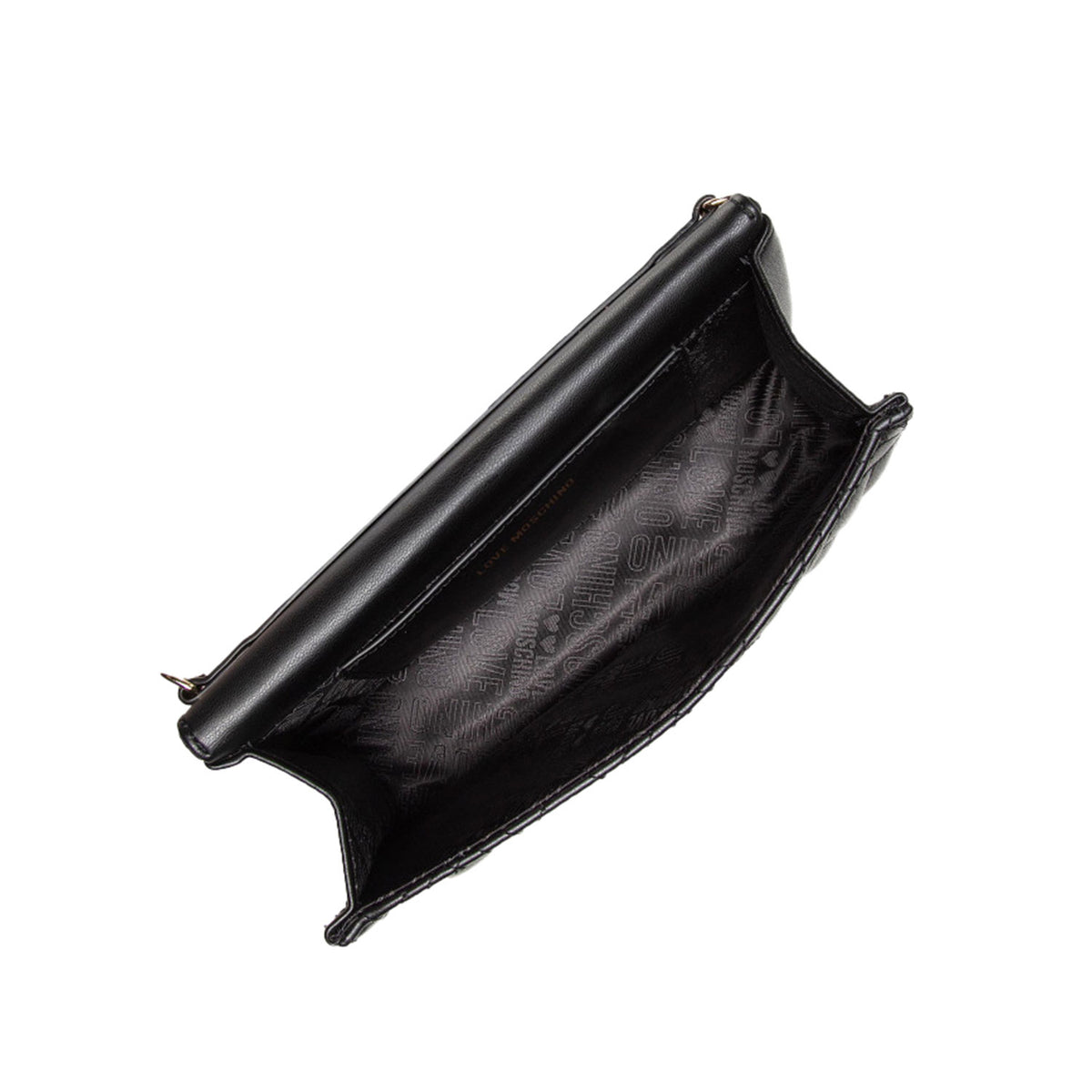 Love Moschino Quilted Clutch Bag Black