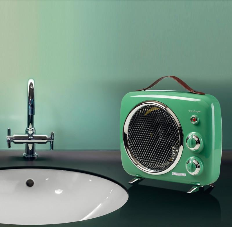Ariete Vintage Fan Heater Cream/Green 808/04