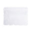 Paramount Brenna White Satin Floral Cutwork Placemats 4Pcs Set