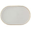 Porland Porselen Chopin Gold Banded Oval Plate 18Cm