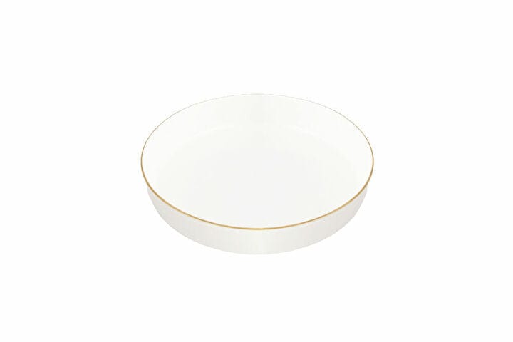 Porland Porselen Chopin Gold Banded Deep Plate 19Cm