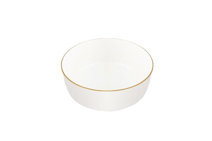 PORLAND PORSELEN CHOPIN GOLD BANDED BOWL 16CM