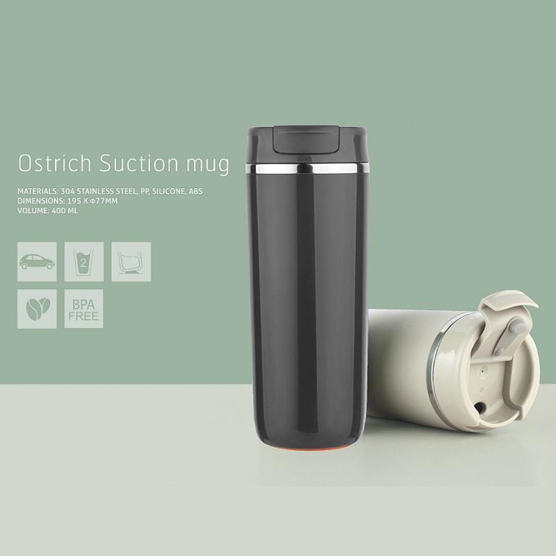 Artiart Suction Bottle Ostrich - Dark Gray