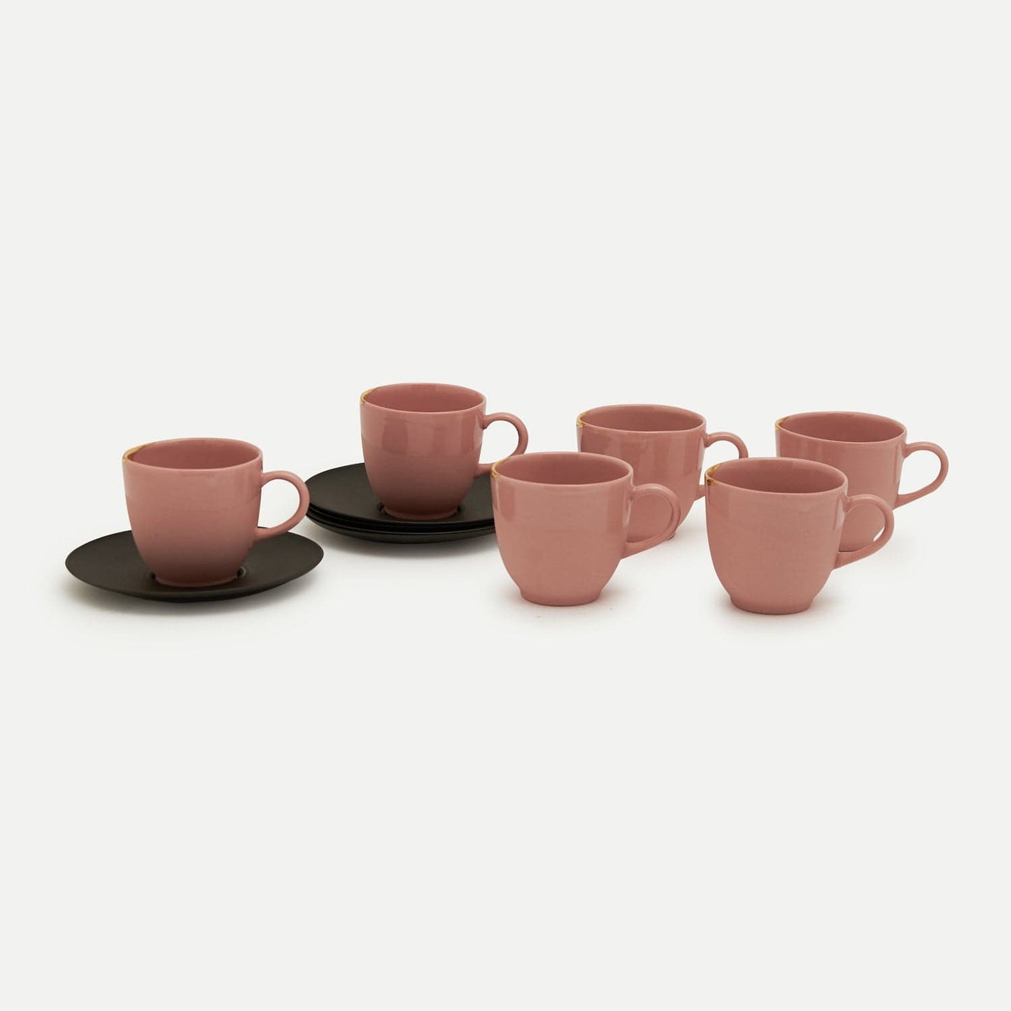 Ozlem Tuna Mellow Gleam Cups Set Of 6 Pink - Kah087-P