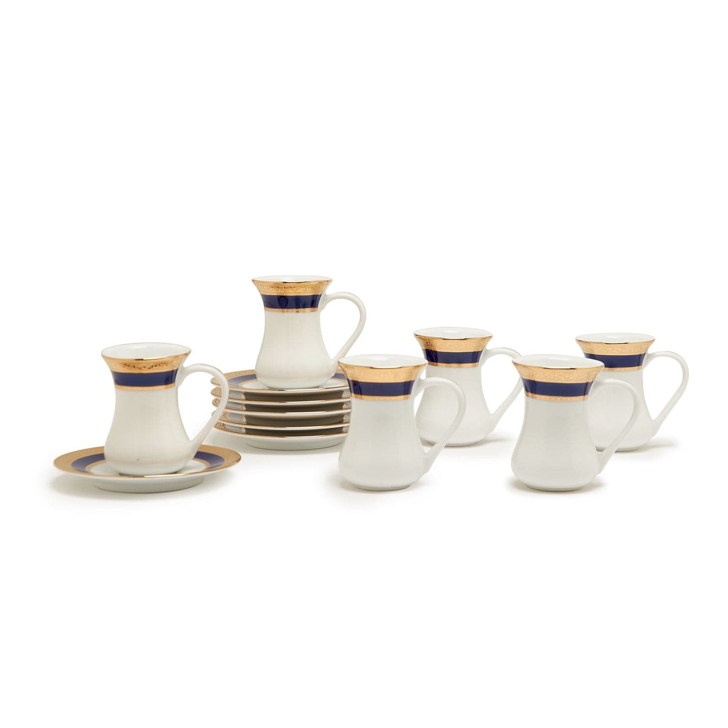 Dankotuwa Victorian Gold Cobalt 6Pc Istikans Set