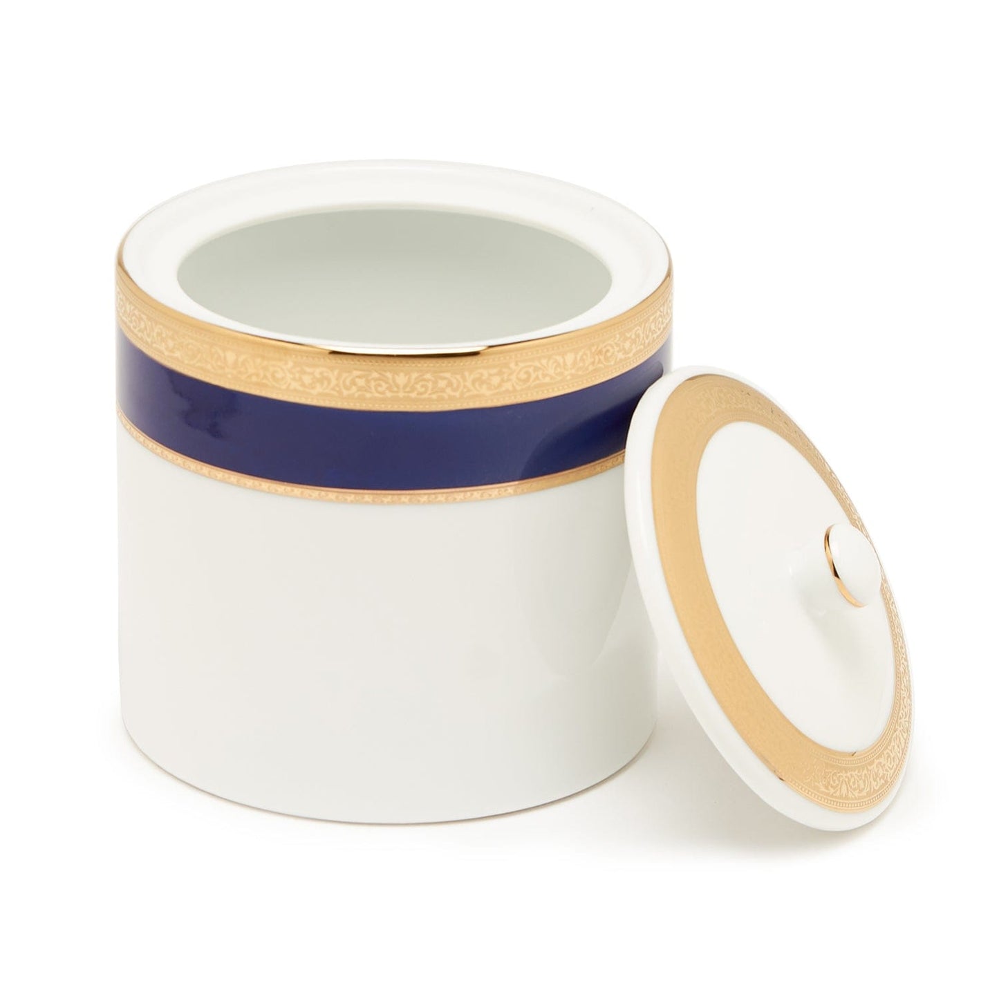 Dankotuwa Victorian Gold Cobalt Lid Jar - Large