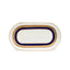 Dankotuwa Victorian Gold Cobalt 12In Oval Platter - Small