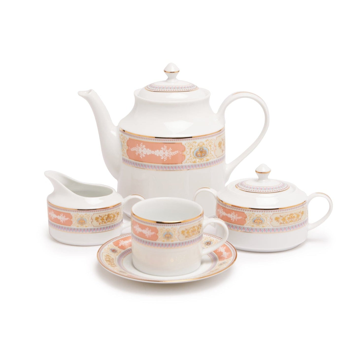 Dankotuwa New Rosemery Peach 59Pc Dinner Set