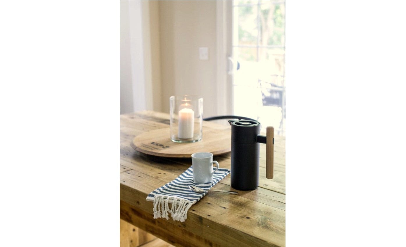 Hastings Mysa Thermal Carafe Double Wall Stainless Steel 1.2L Black With German Beechwood Handle - Hcmysablk