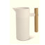 Hastings Mysa Thermal Carafe Double Wall Stainless Steel 1.2L White With German Beechwood Handle - Hcmysawht