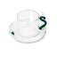Ichendorf Milano Fruit And Flowers Tea Cup And Saucer With White Butterfly