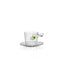 Ichendorf Milano Greenwood Tea Cup With Saucer - Leaves