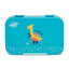 Bonjour Rectangular Mini Lunch Box 6/4 Compartment Green Dinosaur