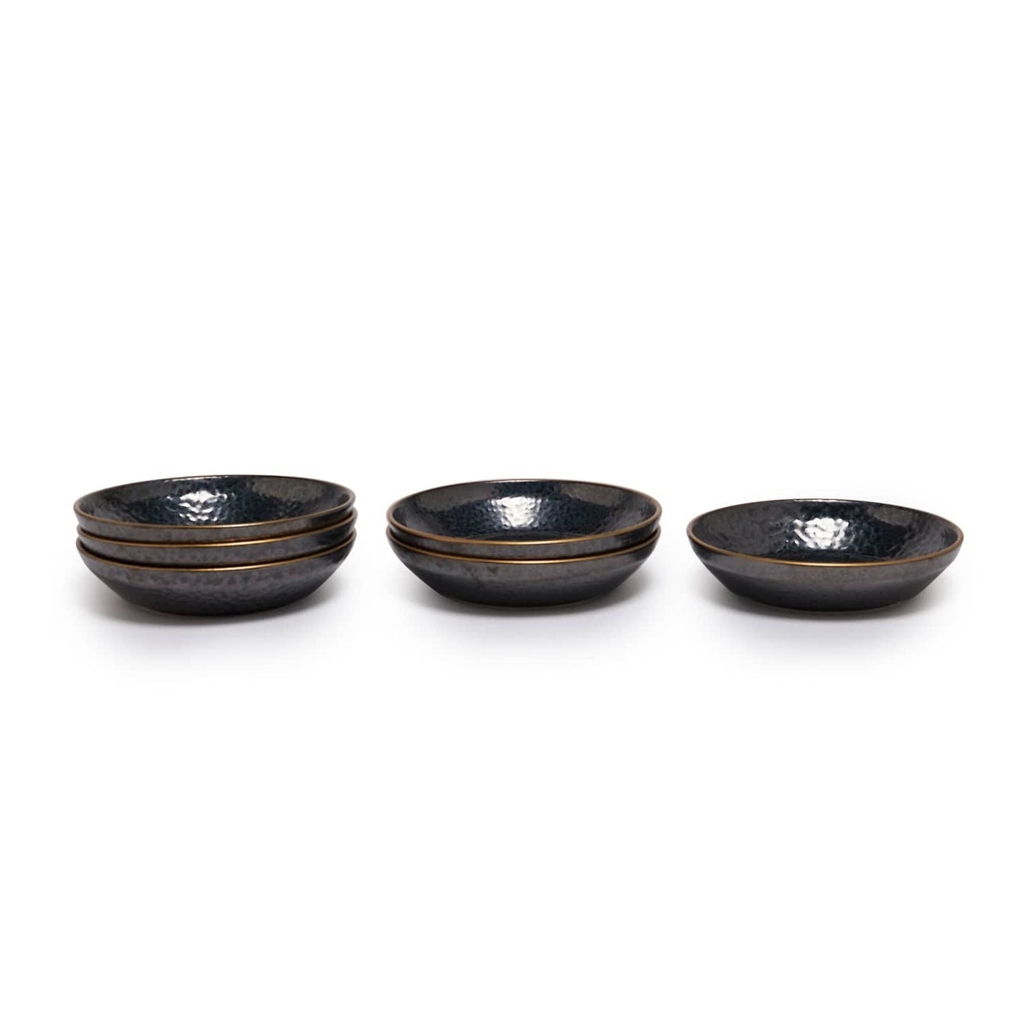 Black Pearl 18 Cm Deep Plate Set Of 6 Pcs