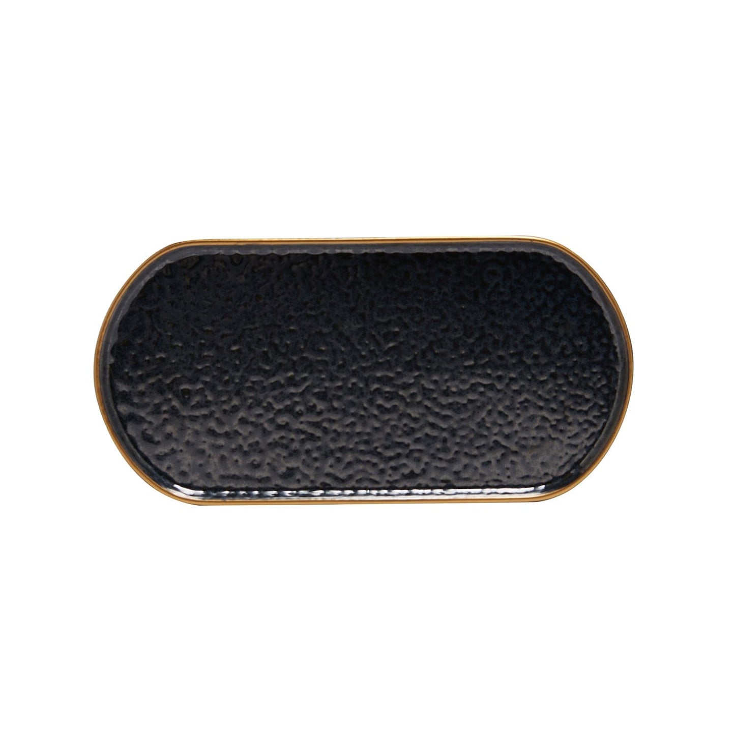 Black Pearl 22 Cm Oval Service Plate Set Of 2 Pcs