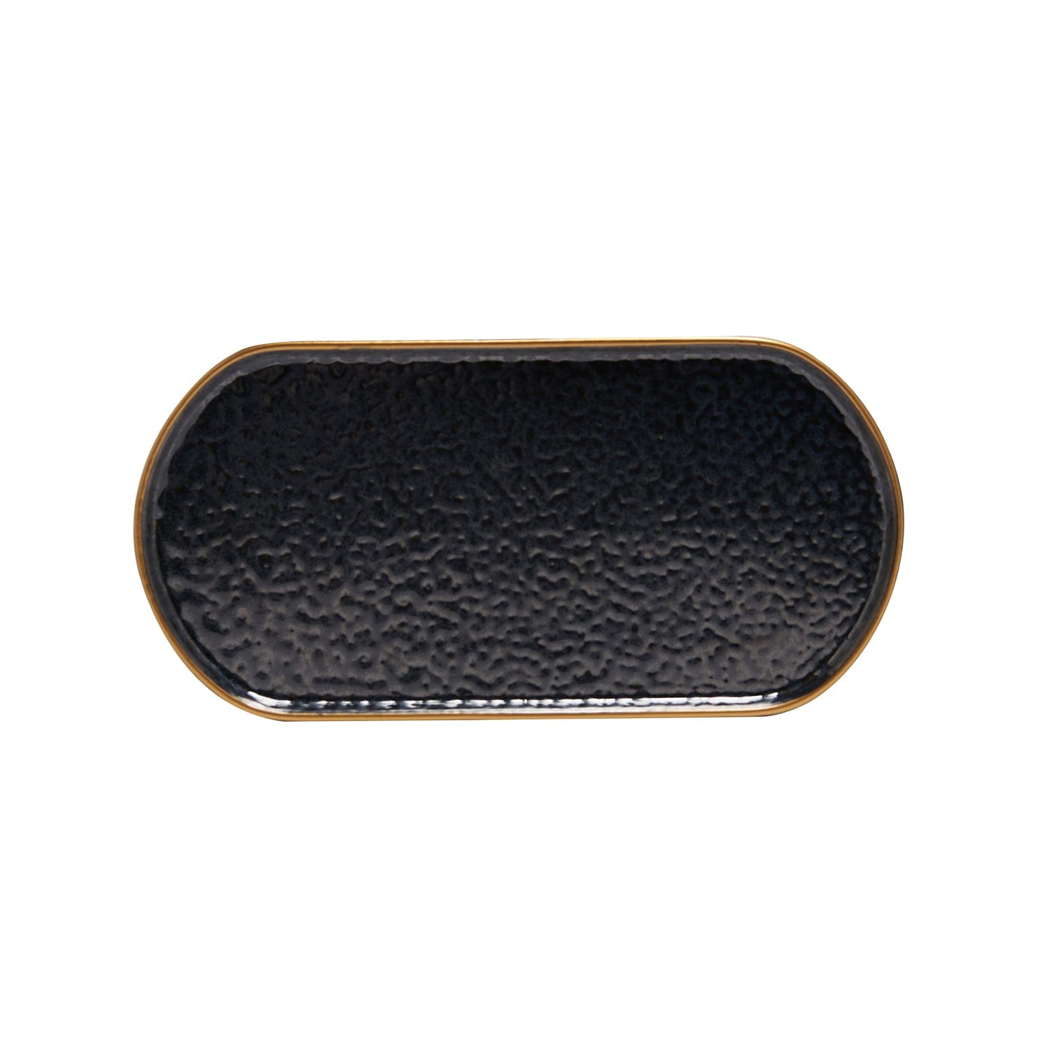 Black Pearl 22 Cm Oval Service Plate Set Of 2 Pcs