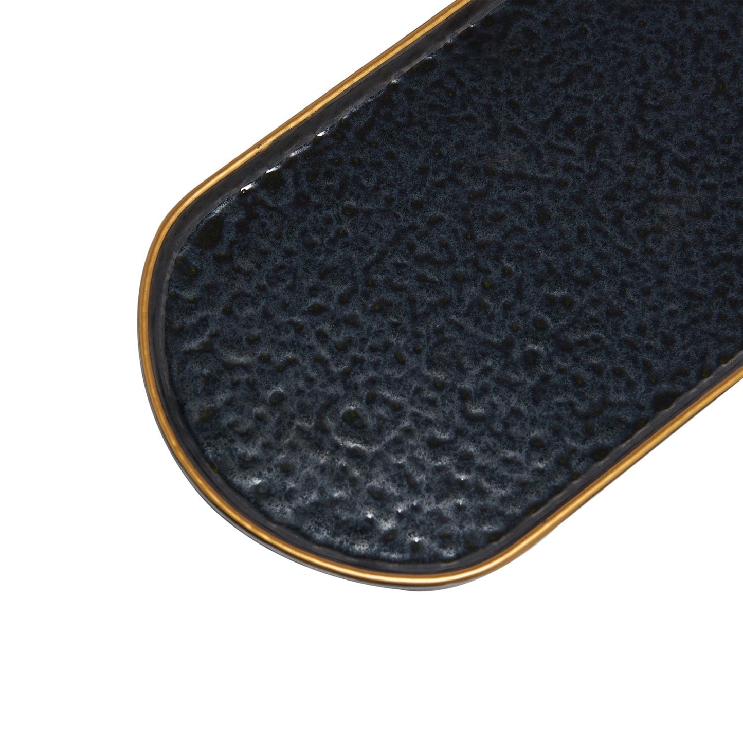 Black Pearl 22 Cm Oval Service Plate Set Of 2 Pcs