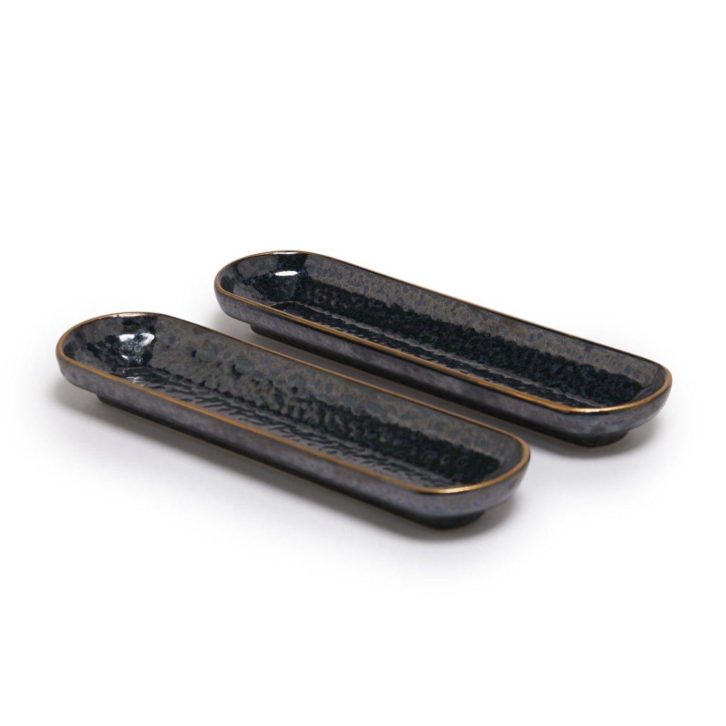 Black Pearl Olive Plate Set Of 2 Pcs