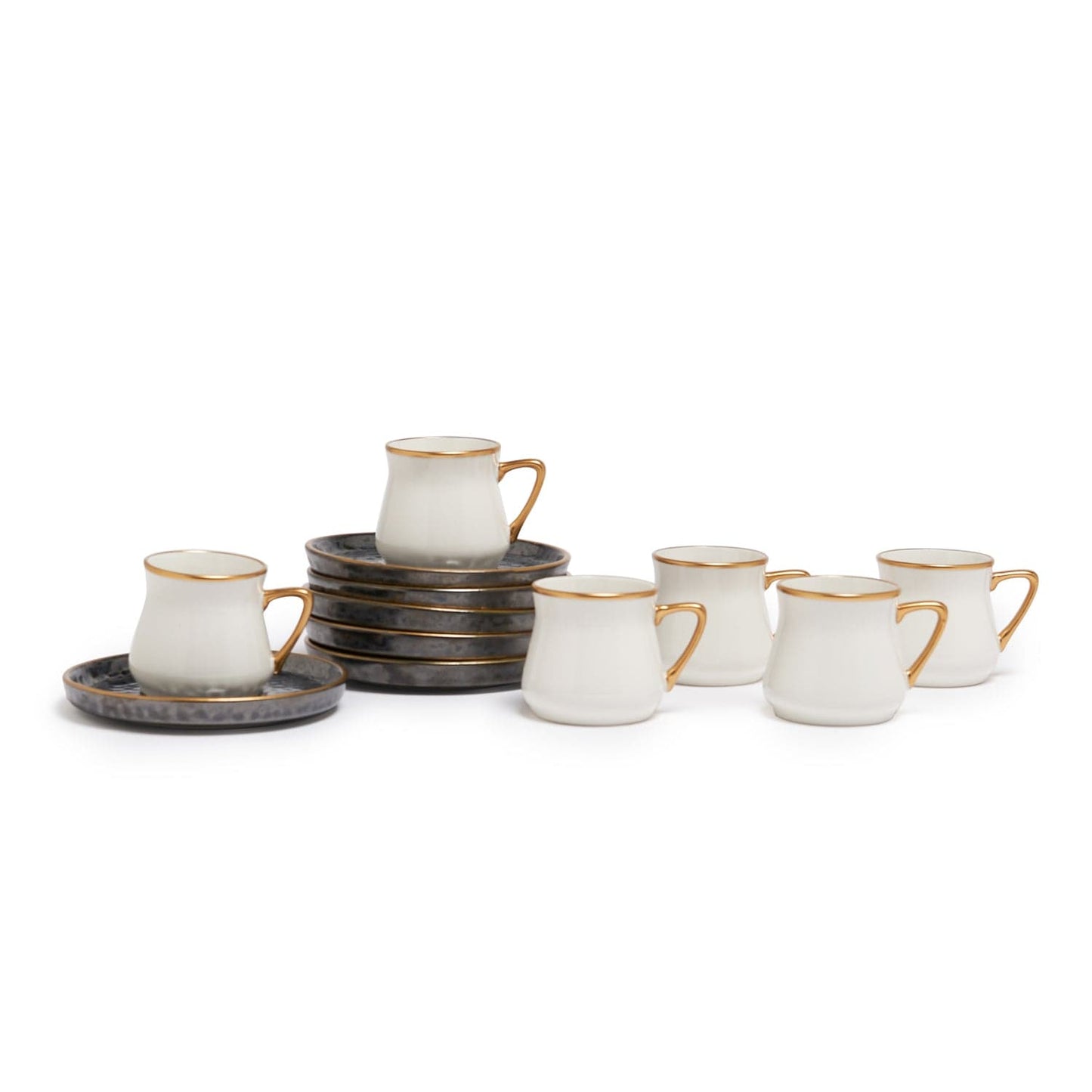 Black Pearl Coffee Cups Set Of 6 Pcs