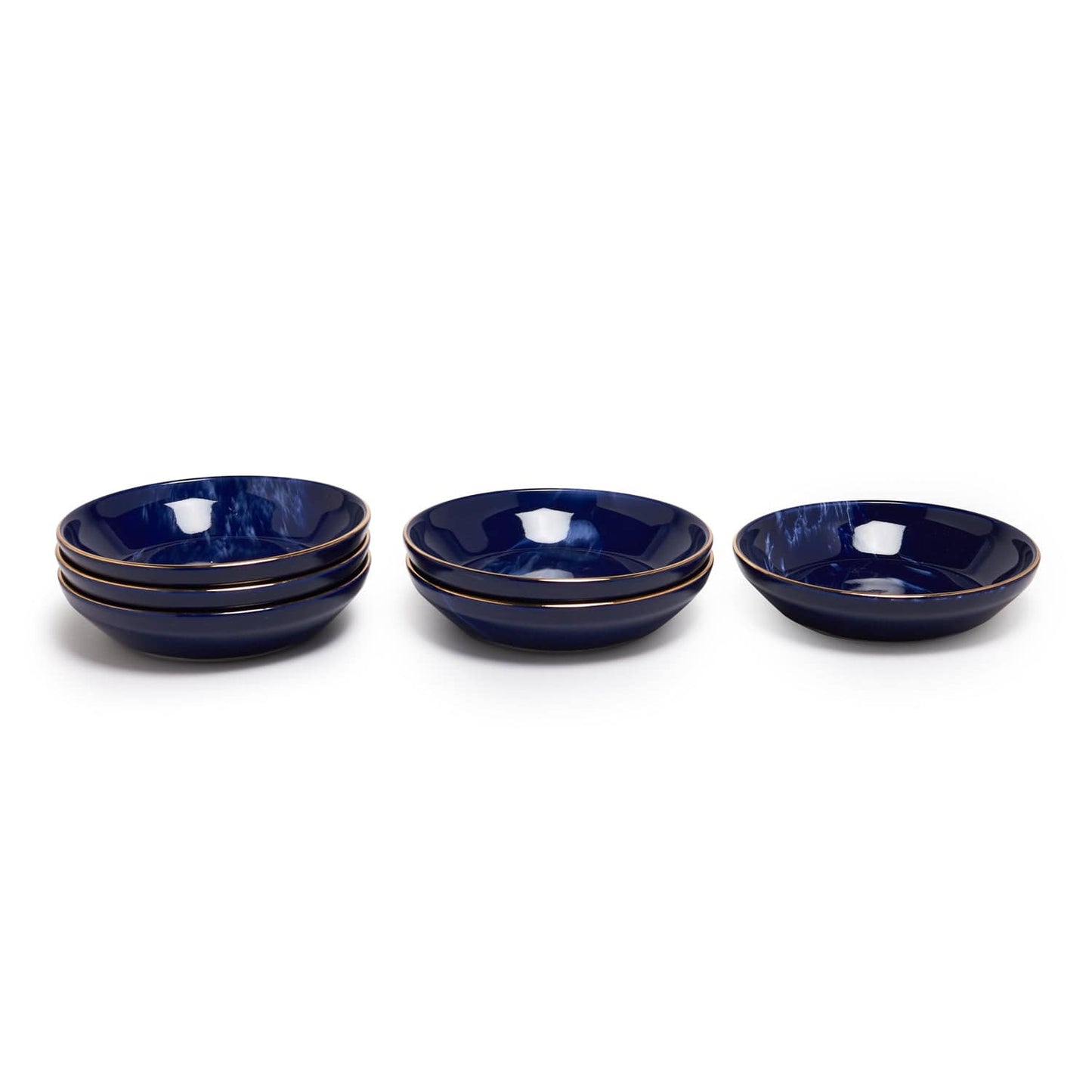 Blue Wind 18 Cm Deep Plate Set Of 6 Pcs