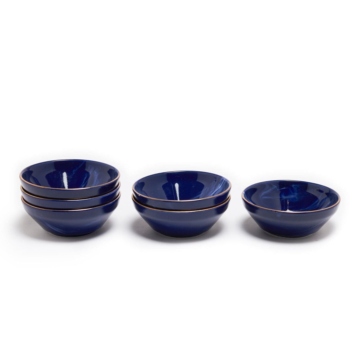 Blue Wind 14 Cm Soup Bowl Set Of 6 Pcs