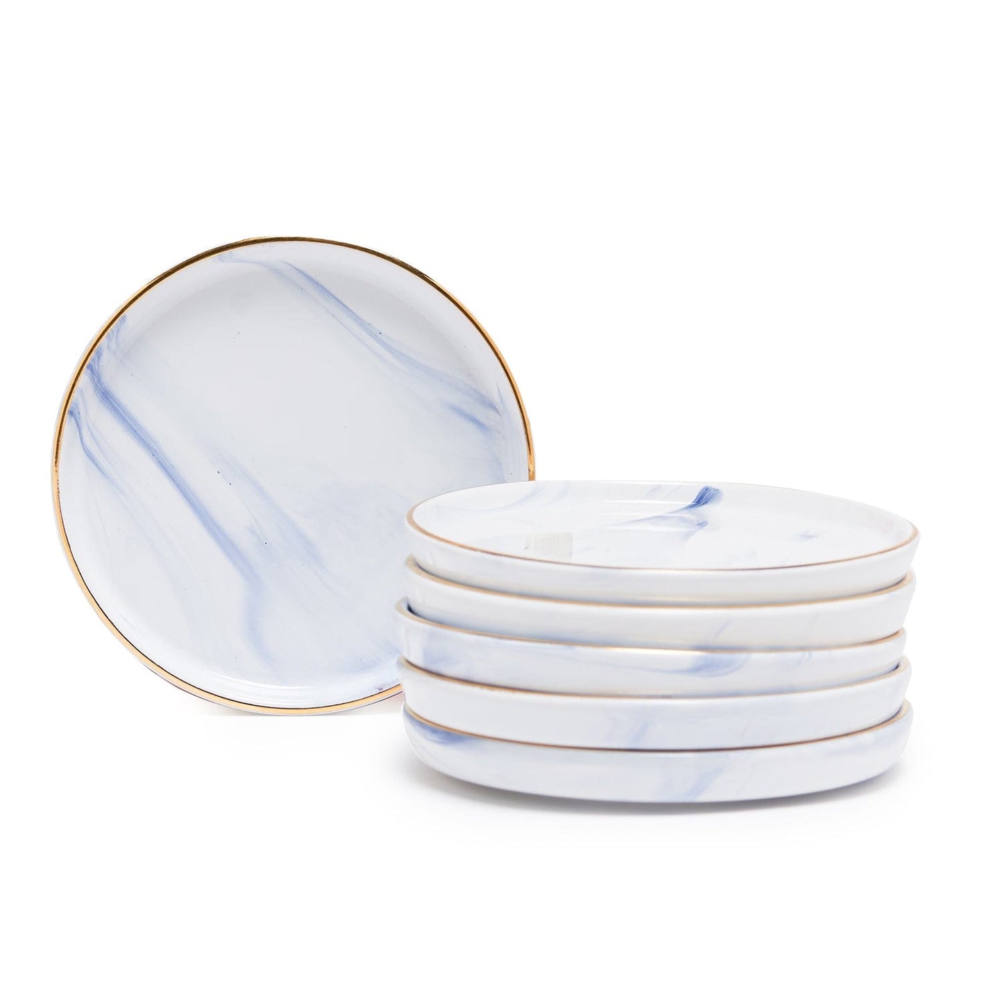 Blue Wind 13 Cm Bread Plate Set Of 6 Pcs