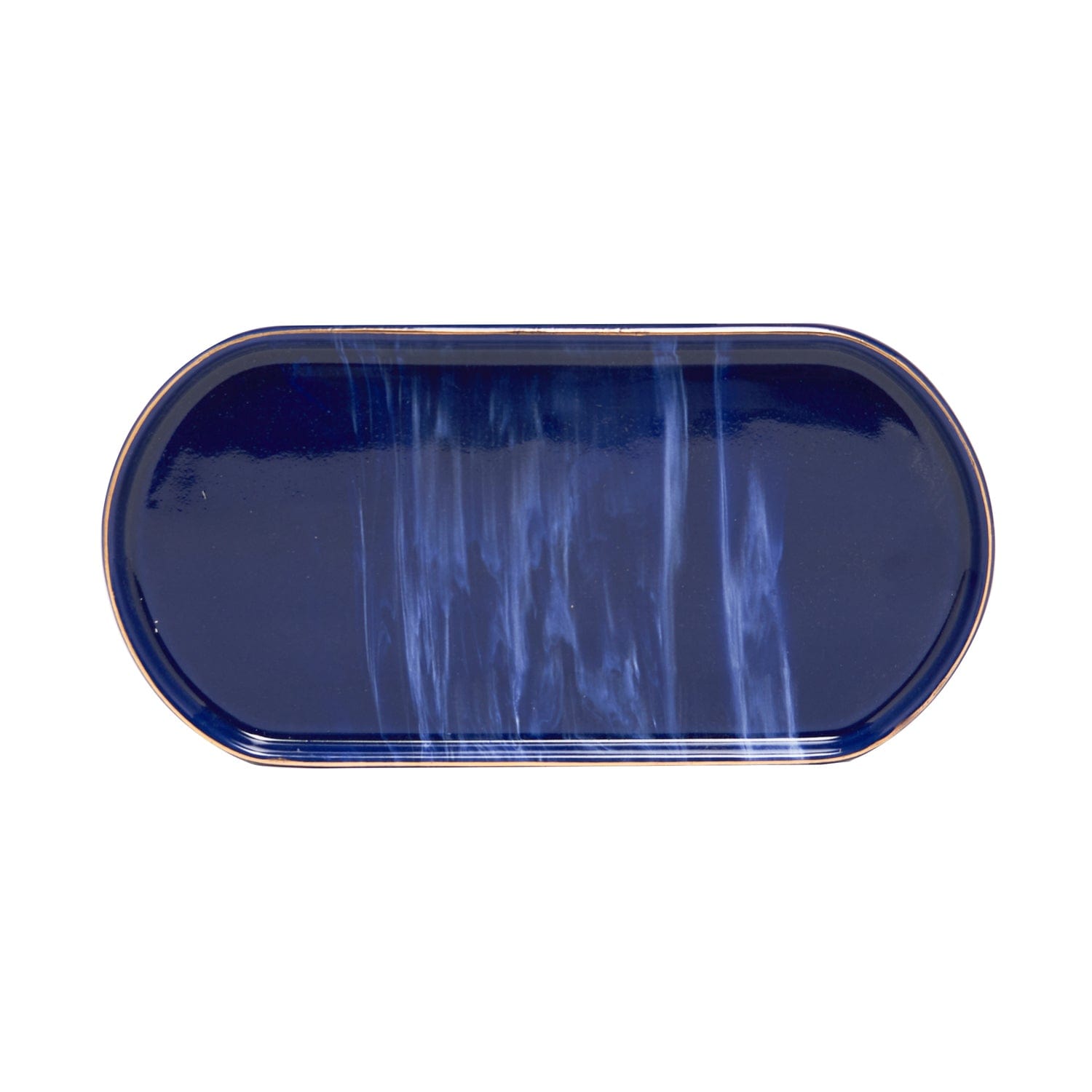 Blue Wind 22 Cm Oval Service Plate Set Of 2 Pcs