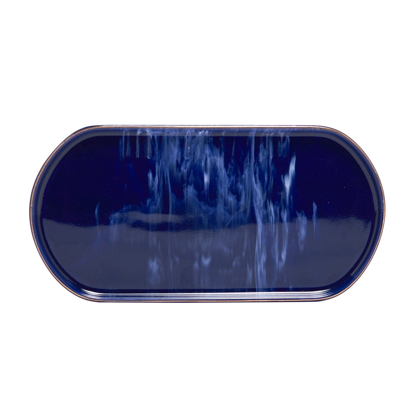Blue Wind 27 Cm Oval Service Plate Set Of 2 Pcs