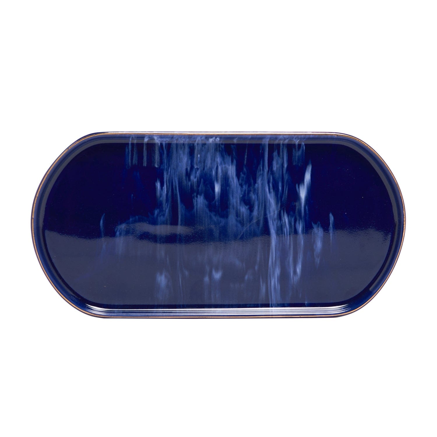 Blue Wind 27 Cm Oval Service Plate Set Of 2 Pcs