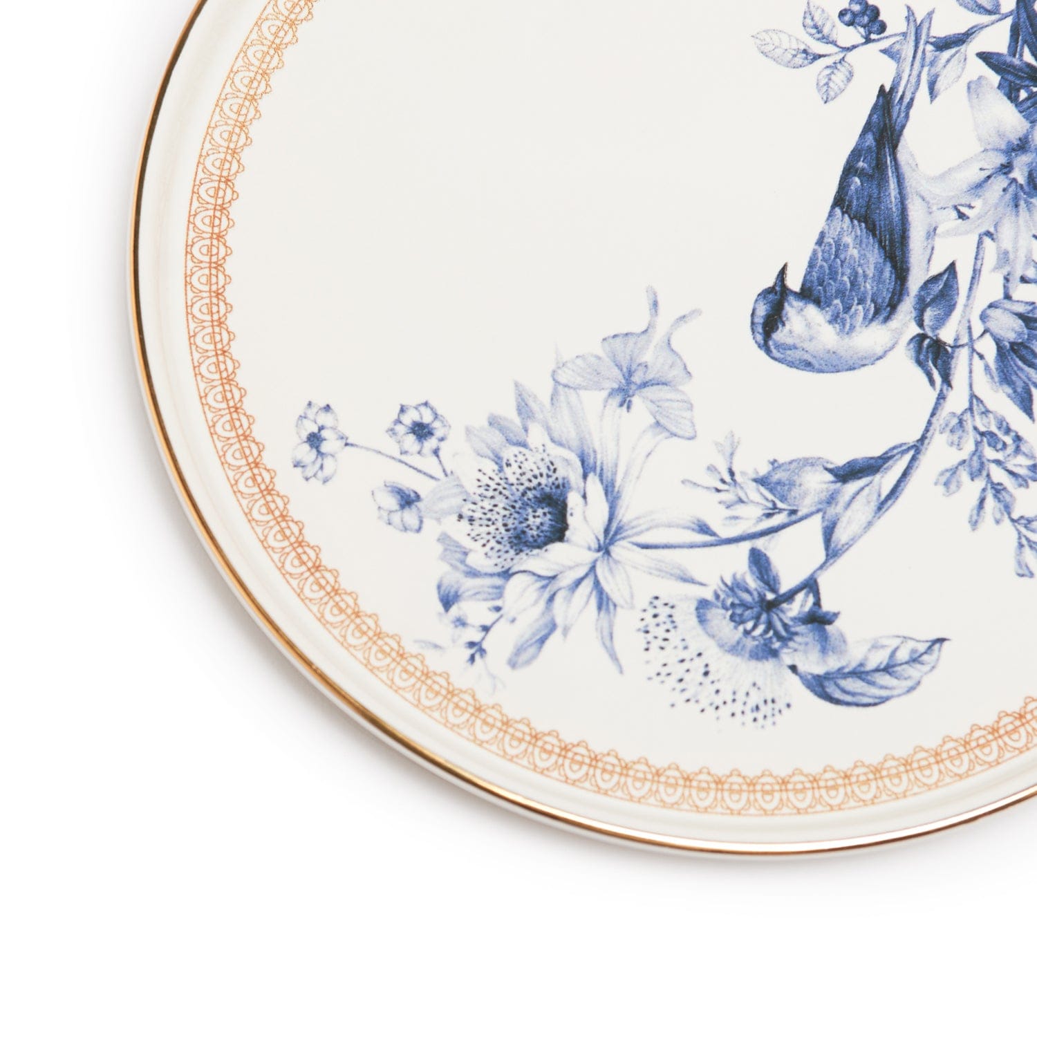Blue Bird 20 Cm Cake Plate Set Of 6 Pcs