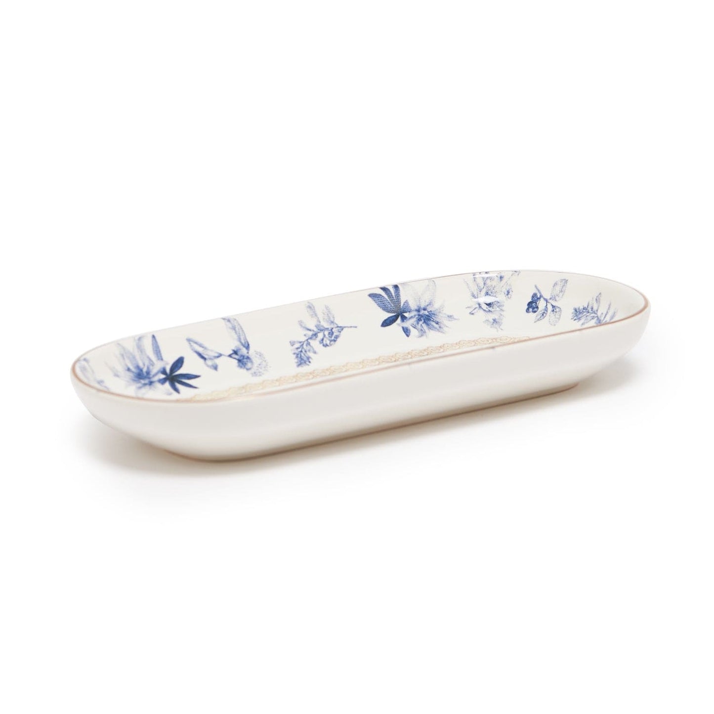 Blue Bird Small Boat Plate Set Of 2 Pcs
