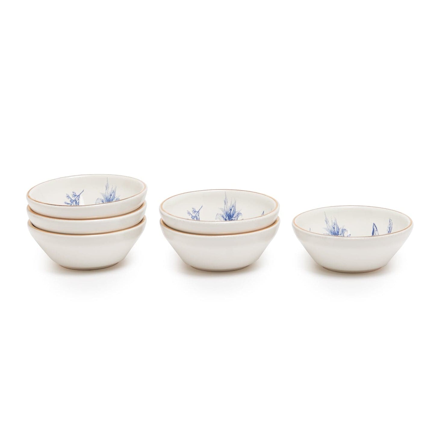 Blue Bird Sauce Bowl Set Of 6 Pcs