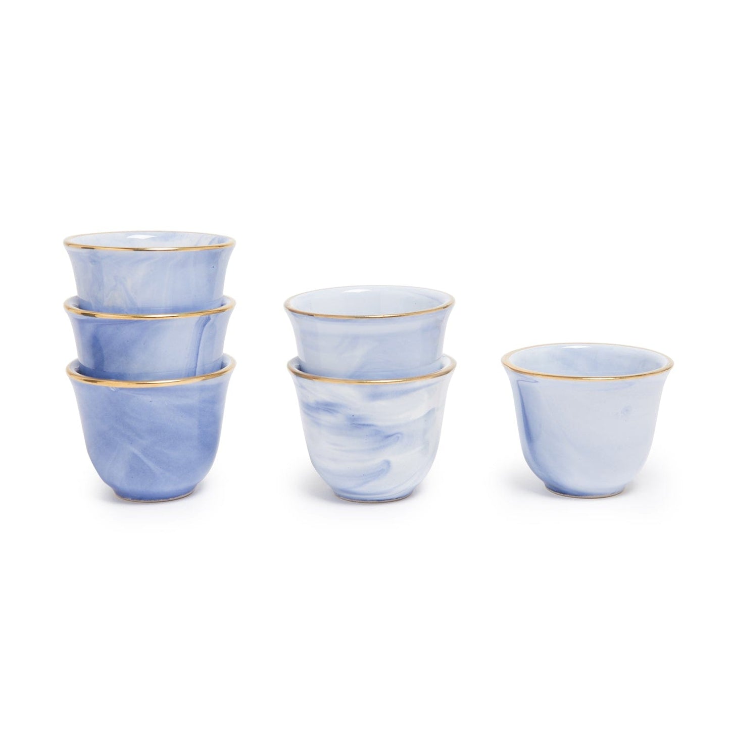 Blue Bird Gawa Cups Set Of 6 Pcs