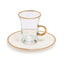 White Marble Tea Glasses Set Of 6 Pcs