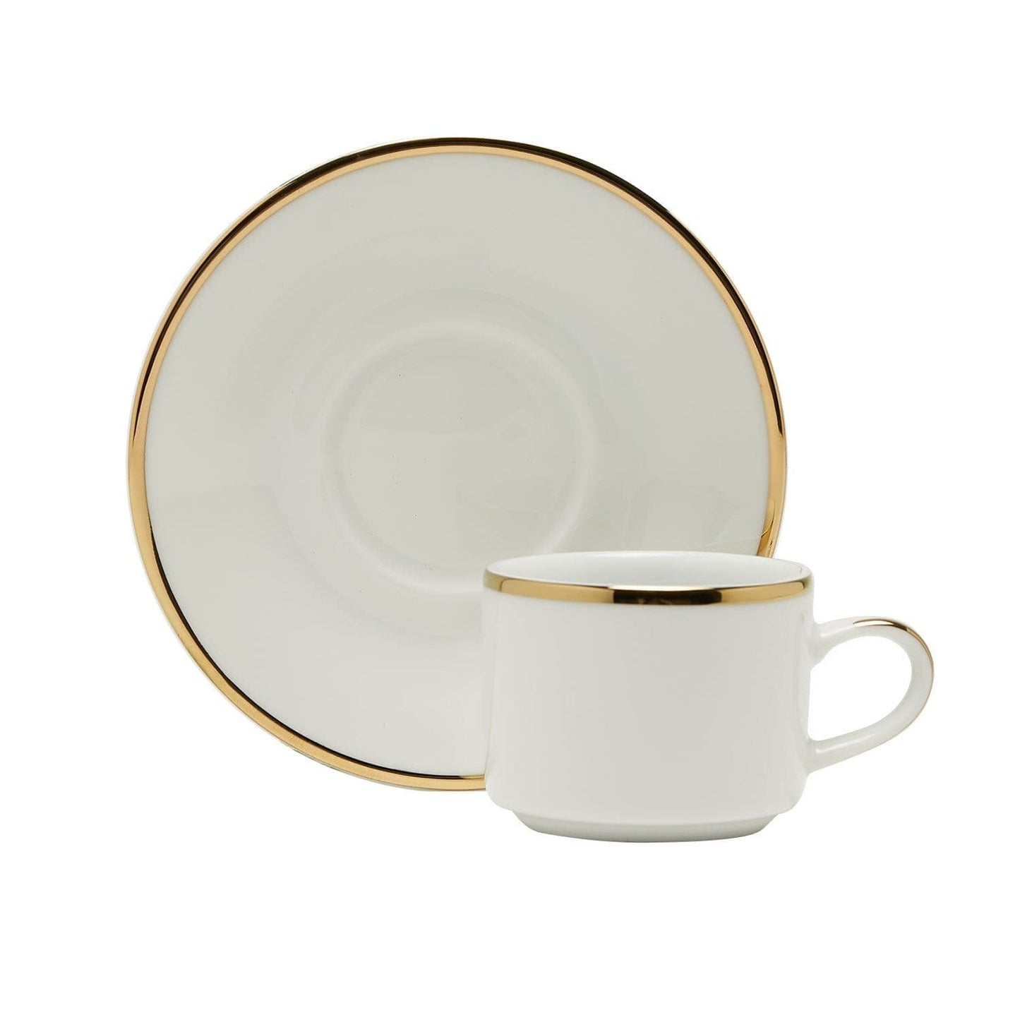 Dankotuwa 3Mm Gold 6+6 Coffee Cup And Saucer - Ccs