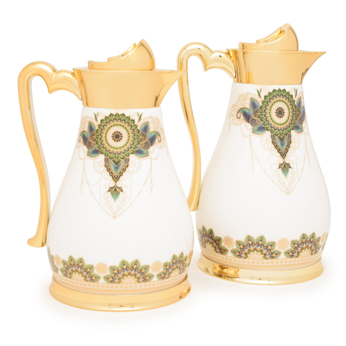 Am Rhianon Gold With Decorated Flask Tea Set - 22 Pieces - Am9415-S21/036