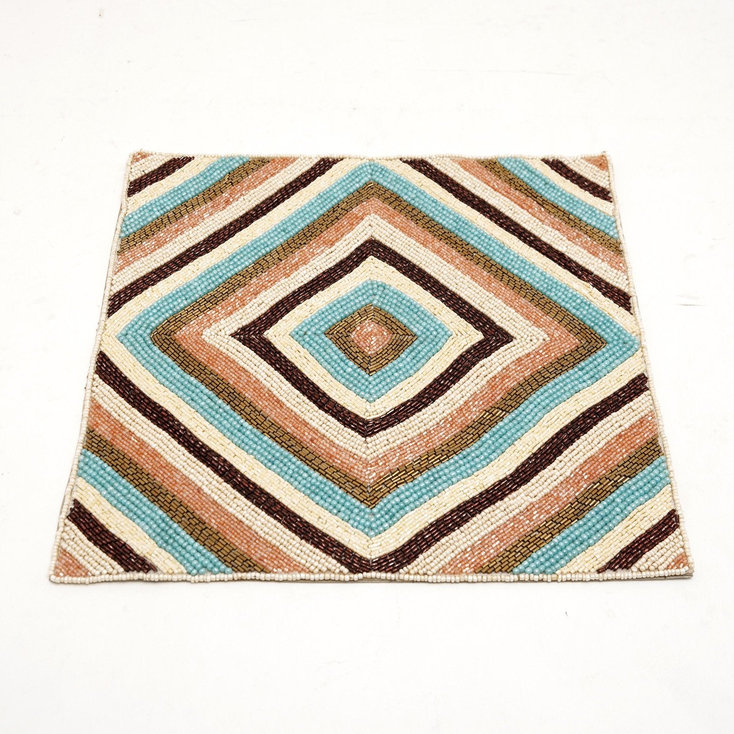 ARVIND SQUARE GLASS BEADED PLACEMAT 36X36 - PM172153
